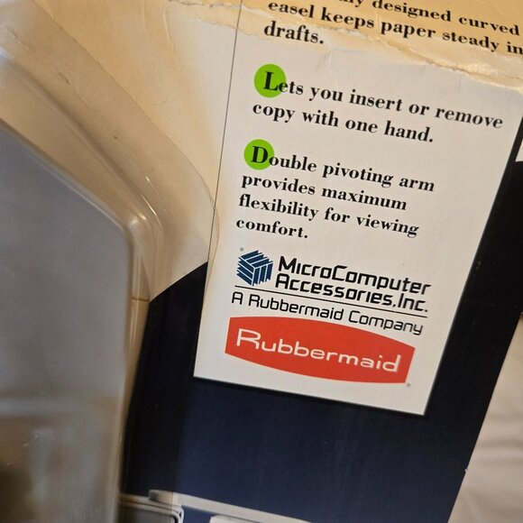 Rubbermaid Copy Holder #6250 Adjustable Document Organizer For Monitors Or Desks - Picture 7 of 11